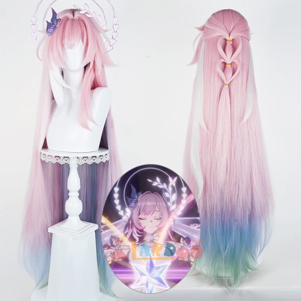 画像1: 崩壊スターレイル HonkaiStarRail キュレネ（記憶・氷）コスプレウィッグ タイプA 未セット ネット付き 耐熱かつら (1)