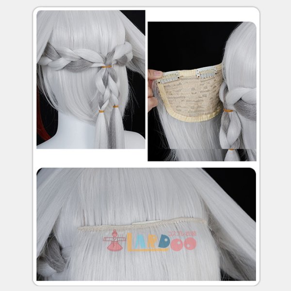 画像6: ゼンレスゾーンゼロ ZZZ ゼンゼロ 葉瞬光 よう しゅんこう コスプレウィッグ 白Ver 未セット ネット付き 耐熱かつら (6)