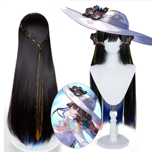 画像1: 崩壊:スターレイル HonkaiStarRail ダリア/コンスタンス コスプレウィッグ 未セット ネット付き 耐熱かつら (1)