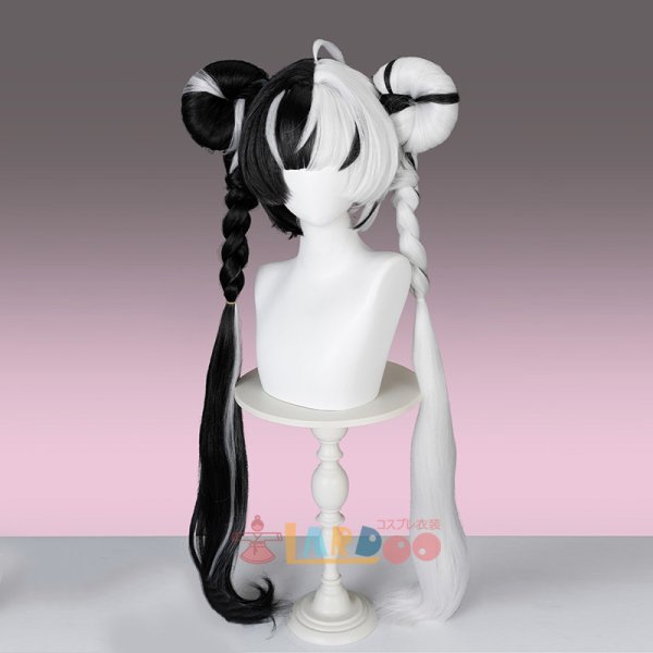 画像2: ゼンレスゾーンゼロ ゼンゼロ ZZZ ダイアリン Dialyn コスプレウィッグ 未セット ネット付き 耐熱かつら (2)