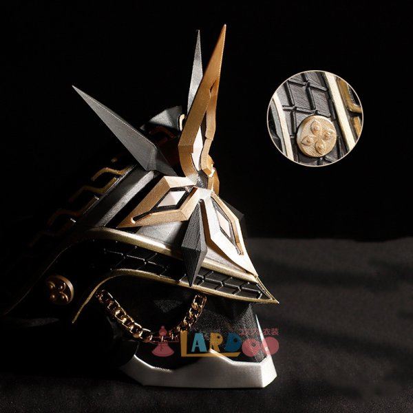 画像1: 原神 Genshin ファトゥス 「隊長」カピターノ ヘルメット マスク コスプレ道具 (1)