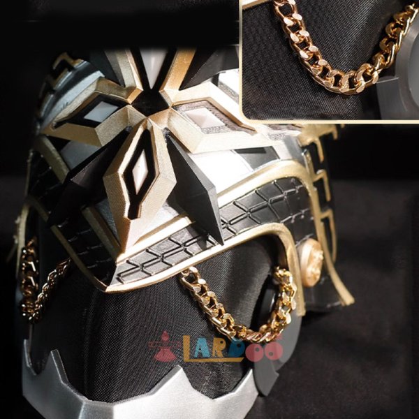 画像7: 原神 Genshin ファトゥス 「隊長」カピターノ ヘルメット マスク コスプレ道具 (7)