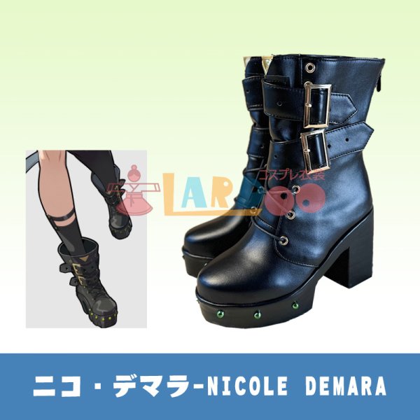 画像1: ゼンレスゾーンゼロ ゼンゼロ ZZZ ニコ・デマラ-Nicole Demara コスプレ靴/シューズ (1)