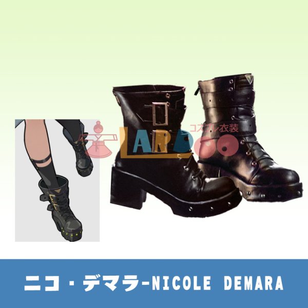 画像8: ゼンレスゾーンゼロ ゼンゼロ ZZZ ニコ・デマラ-Nicole Demara コスプレ靴/シューズ (8)