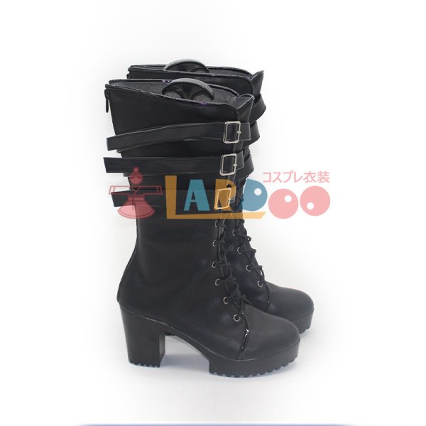 画像3: ゼンレスゾーンゼロ ゼンゼロ ZZZ 浮波柚葉 長ブーツ コスプレ靴/シューズ (3)