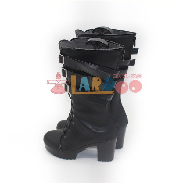 画像4: ゼンレスゾーンゼロ ゼンゼロ ZZZ 浮波柚葉 長ブーツ コスプレ靴/シューズ (4)