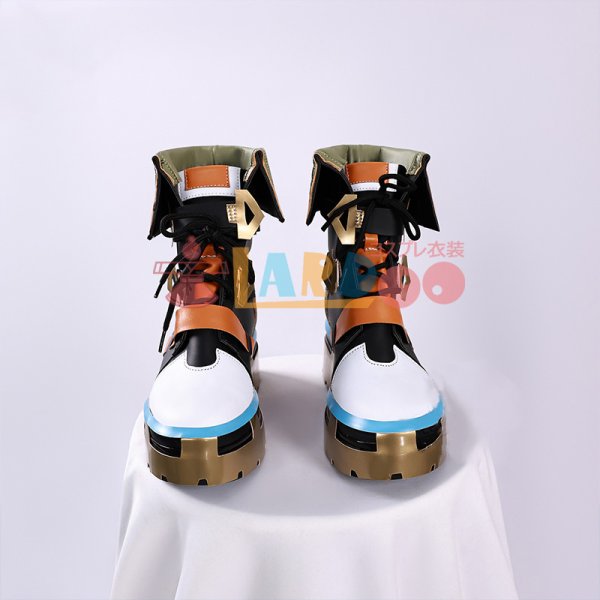 画像3: 原神 Genshin げんしん  ベネット「燃えろ！ラクガキ大冒険」コスプレ靴/シューズ (3)