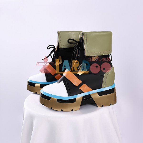 画像4: 原神 Genshin げんしん  ベネット「燃えろ！ラクガキ大冒険」コスプレ靴/シューズ (4)